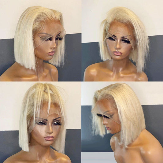 Blonde Short Straight  Bob Wig