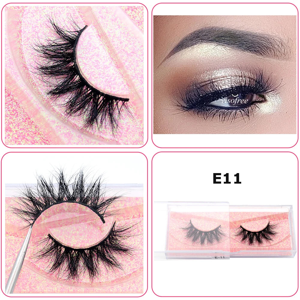 Mink Eyelashes Hand Made Crisscross 3D