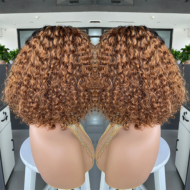 Ombre Curly Bobo1b30 Human Hair Lace Wig