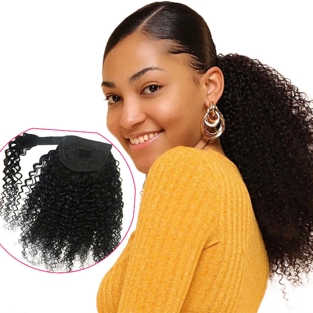 Natural Color Ponytail Velcro