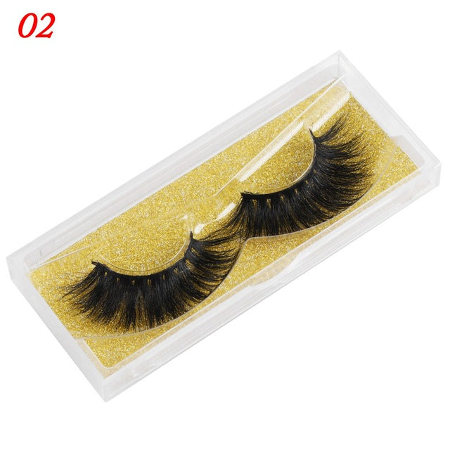 Mink Eyelashes 25mm Wispy Fluffy