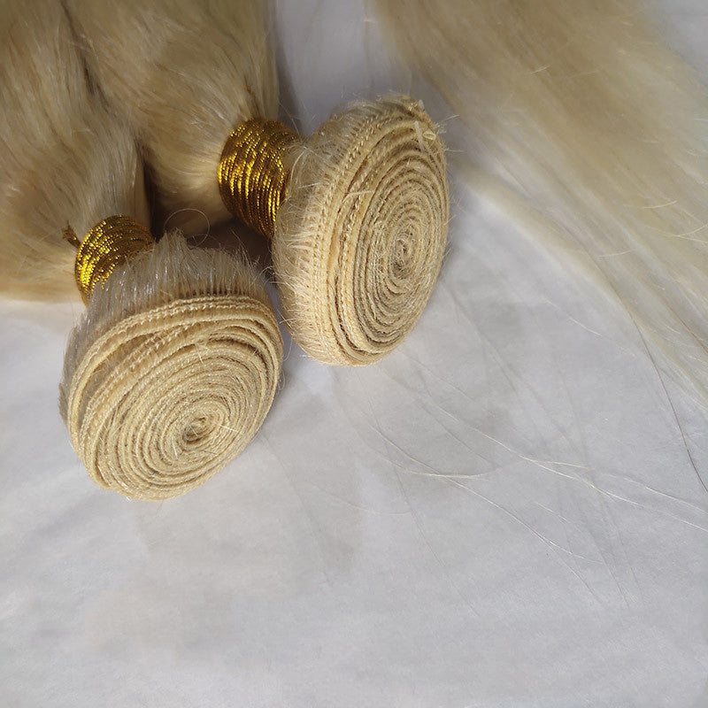 Straight Blonde Xu Chang Wig-Bundles