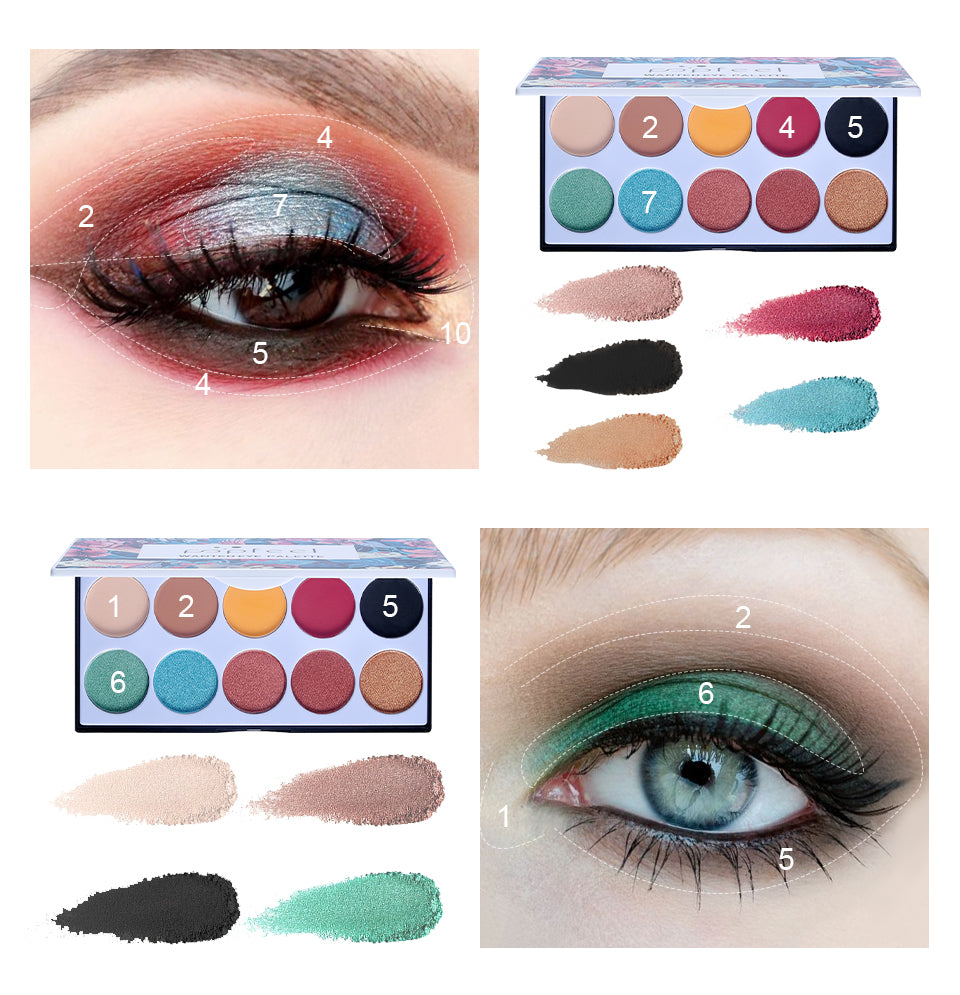 Matte waterproof natural eyeshadow set