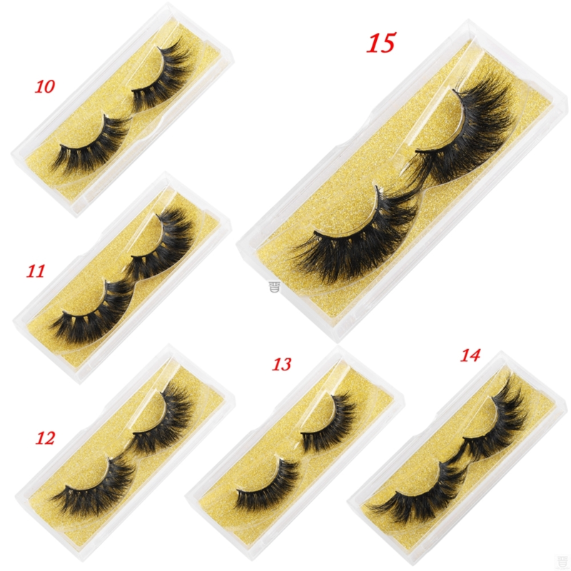 Mink Eyelashes 25mm Wispy Fluffy