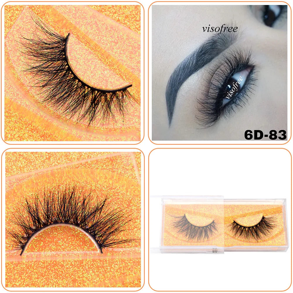 Mink Eyelashes Hand Made Crisscross 3D