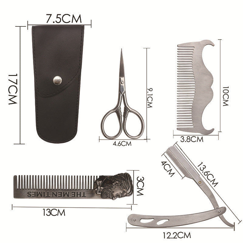 Stainless Steel Beard Template Comb