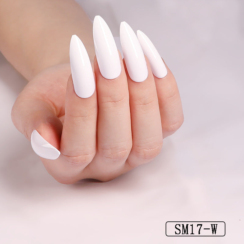 Long Solid Color Nails