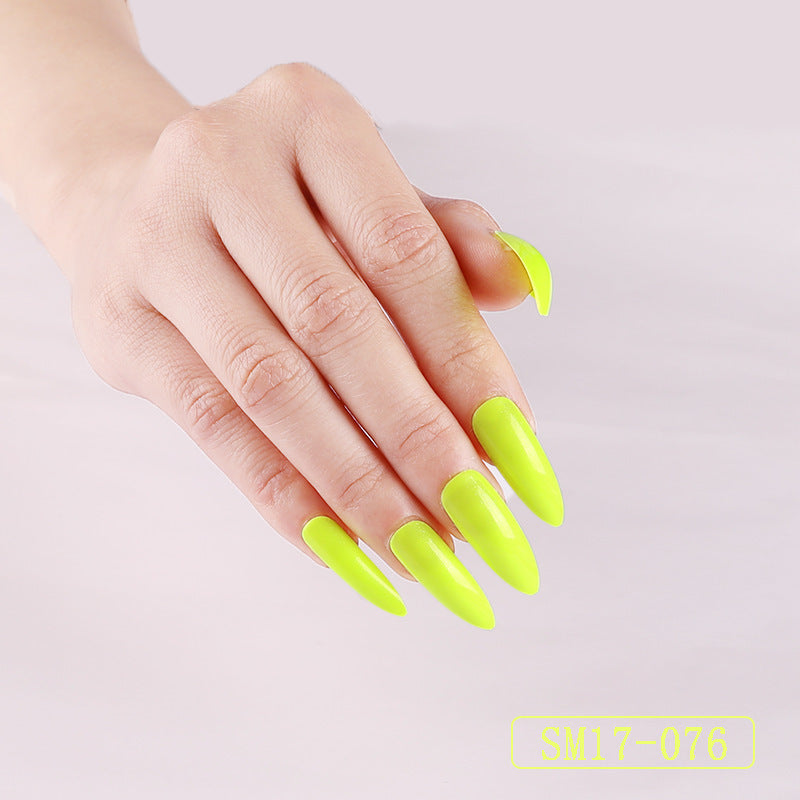 Long Solid Color Nails