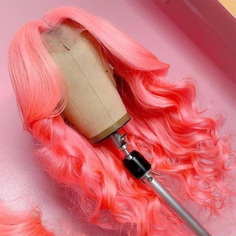 Pink Human Hair Wig