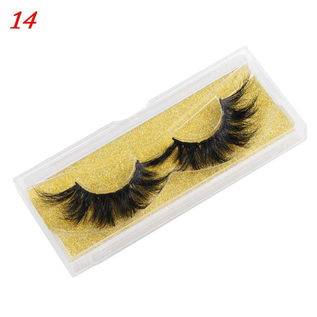 Mink Eyelashes 25mm Wispy Fluffy