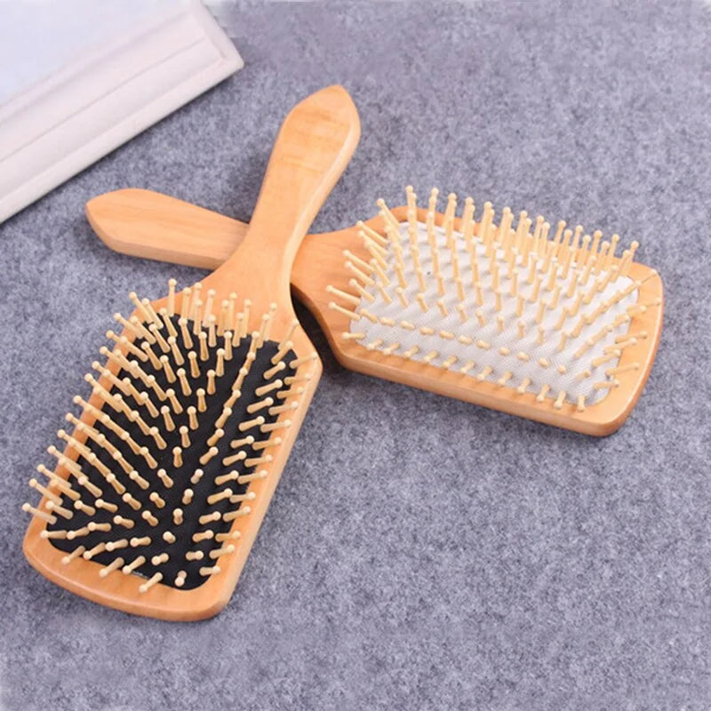 Natural Wooden Hairbrush Comb