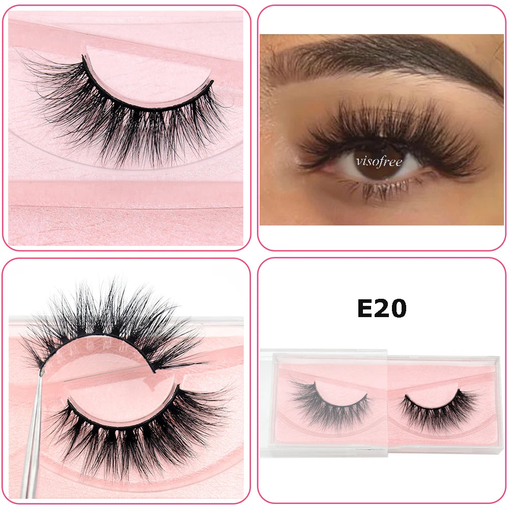 Mink Eyelashes Hand Made Crisscross 3D