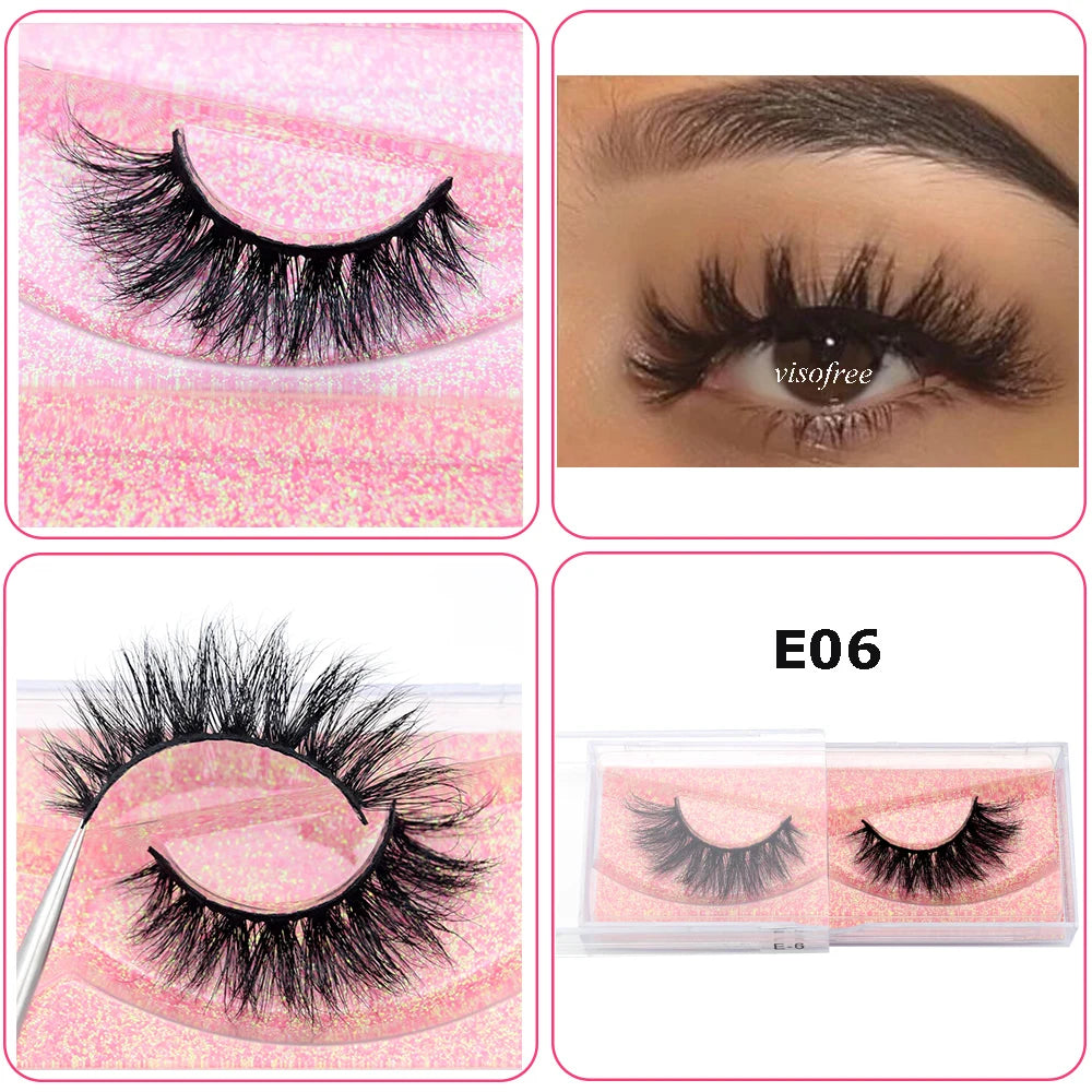 Mink Eyelashes Hand Made Crisscross 3D