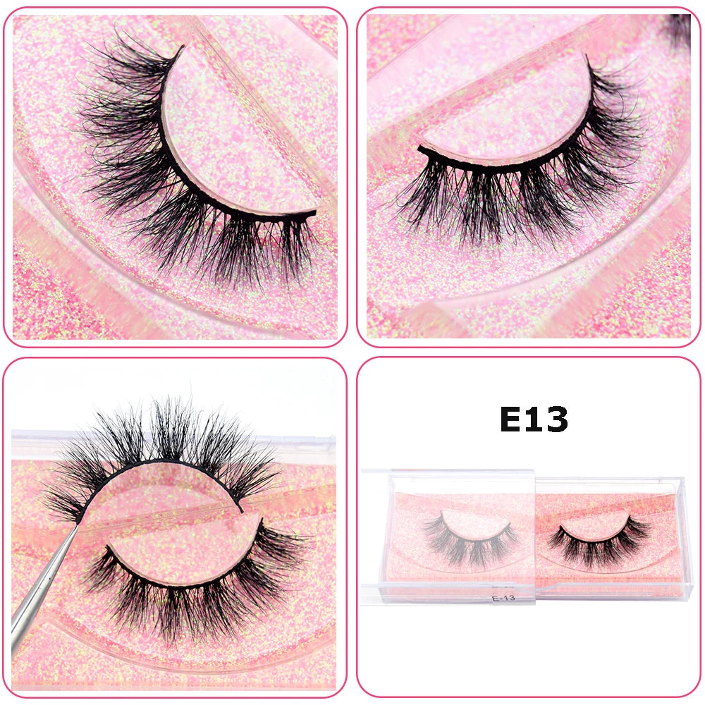 Mink Eyelashes Hand Made Crisscross 3D