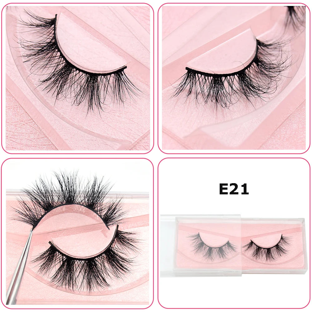 Mink Eyelashes Hand Made Crisscross 3D