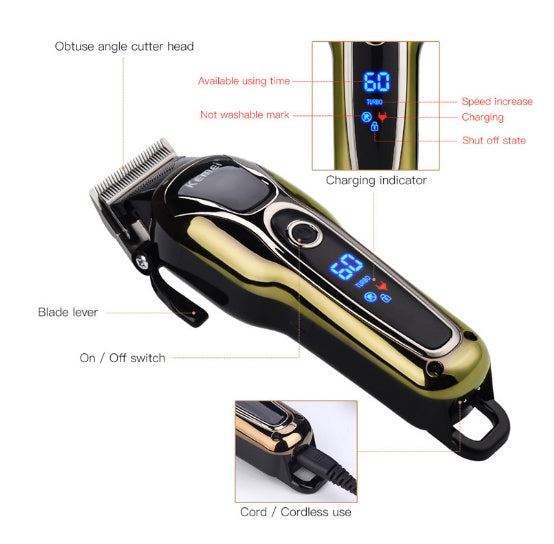 Professional Hair Clipper Rechargeable