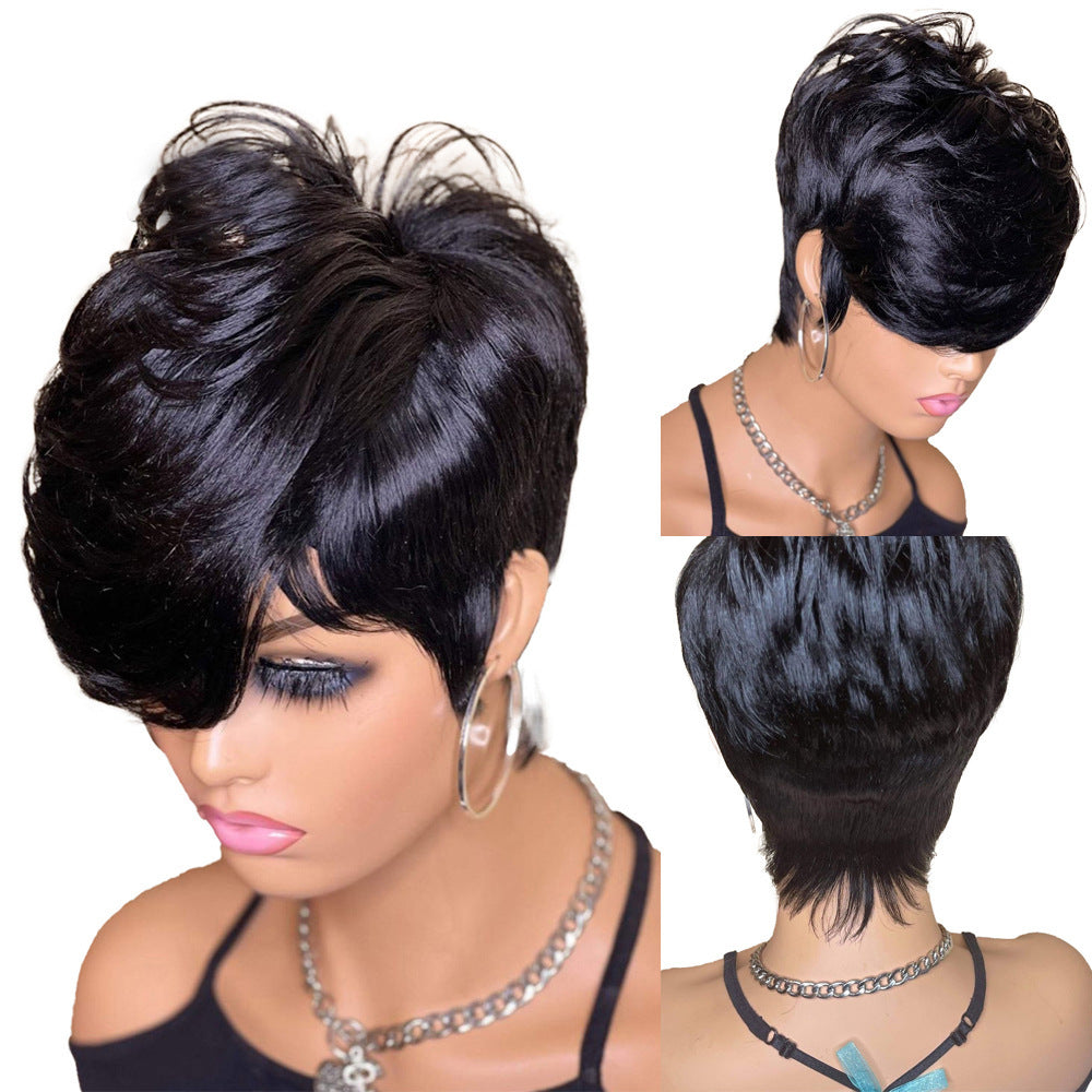 Short Wavy Pixie Cut Wigs