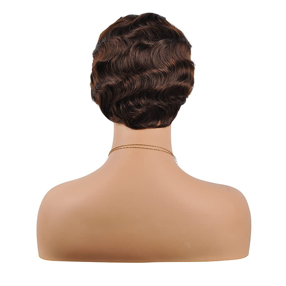 Short Remy Pixie Cut Wig 