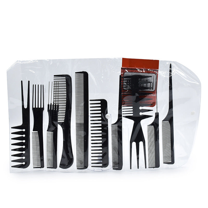 10Pc Hair Salon Comb Set