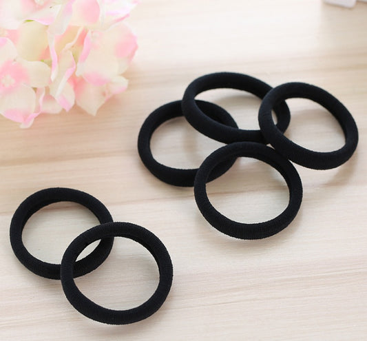 30pcs Hairdressing Black Hair Bands