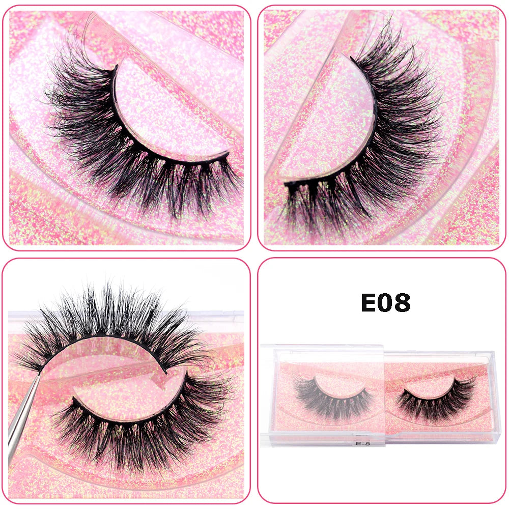 Mink Eyelashes Hand Made Crisscross 3D