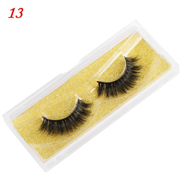 Mink Eyelashes 25mm Wispy Fluffy