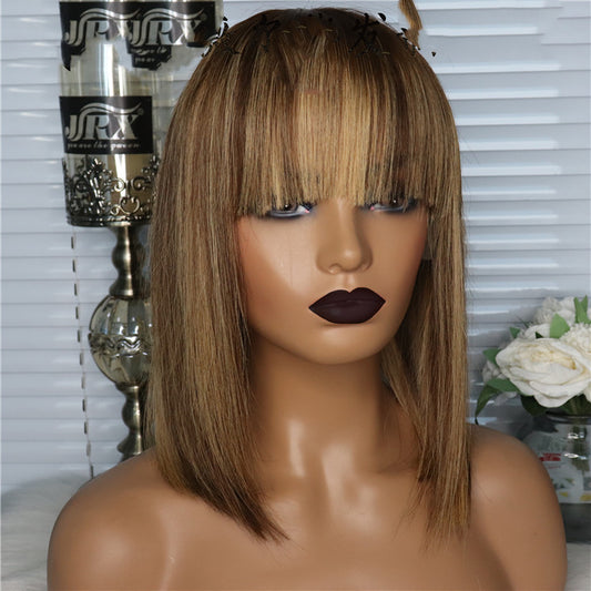 Piano Color Short Straight Bob Wig