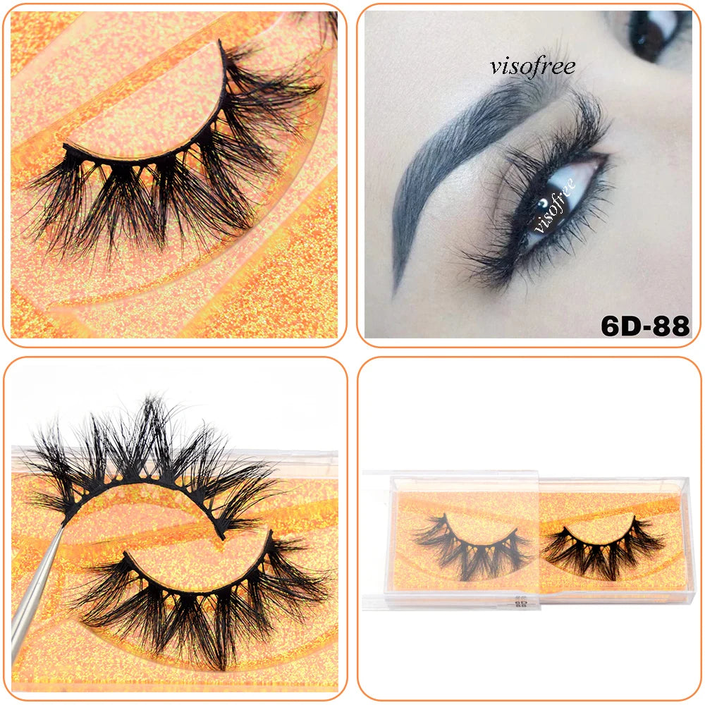 Mink Eyelashes Hand Made Crisscross 3D