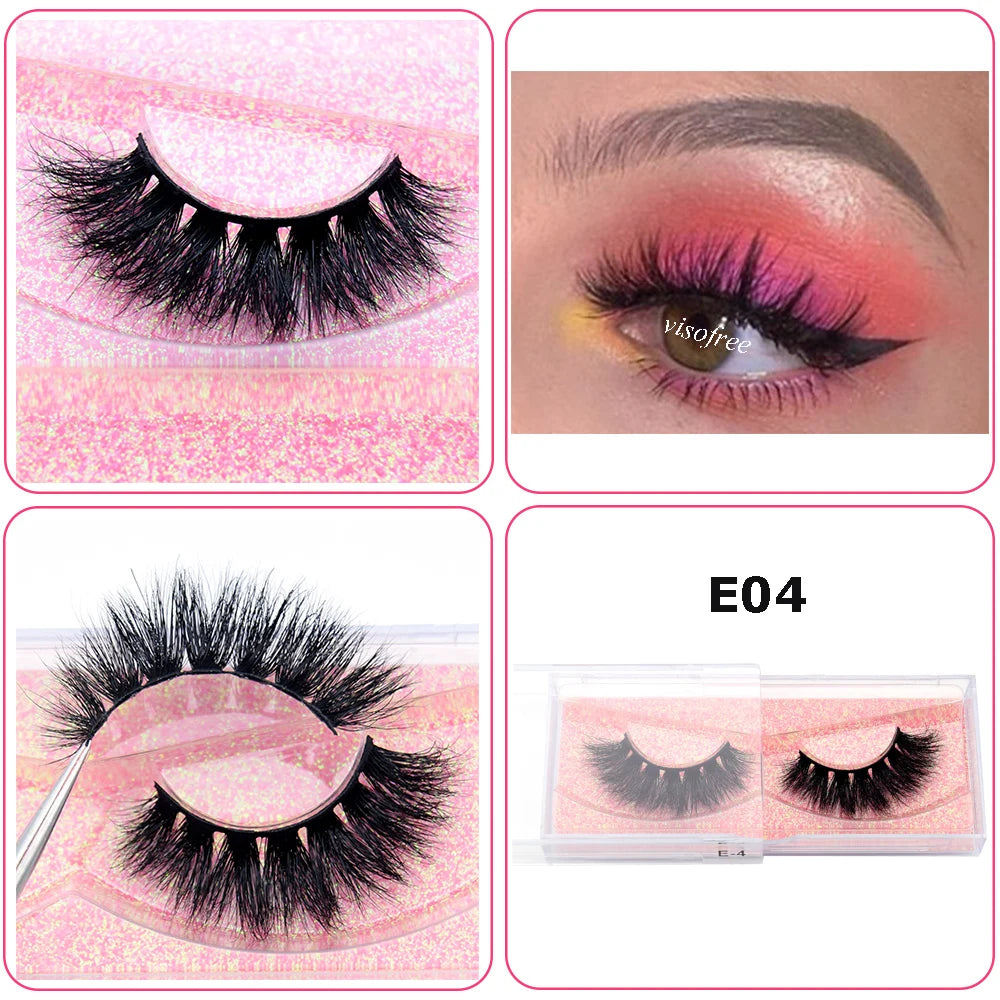 Mink Eyelashes Hand Made Crisscross 3D