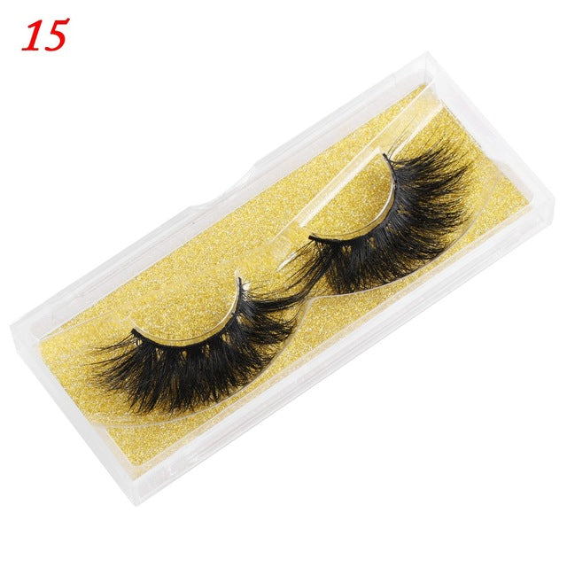 Mink Eyelashes 25mm Wispy Fluffy