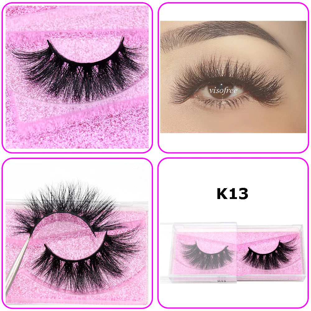 Mink Eyelashes Hand Made Crisscross 3D