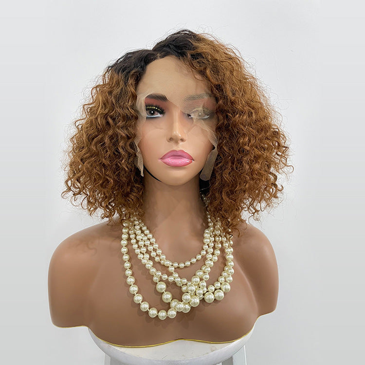 Ombre Curly Bobo1b30 Human Hair Lace Wig