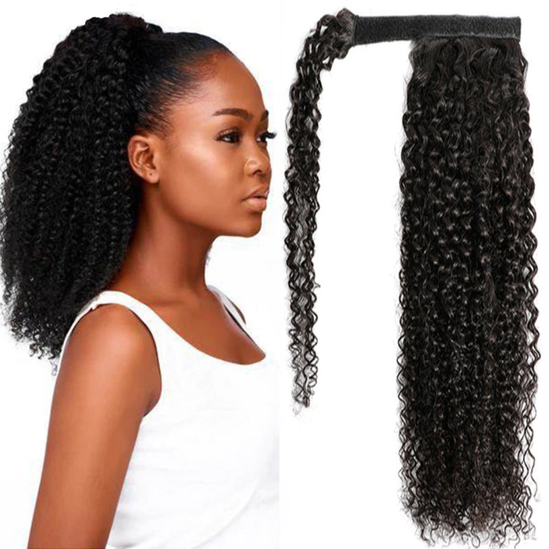 Deep Kinky Curly Body Water  Velcro Ponytail