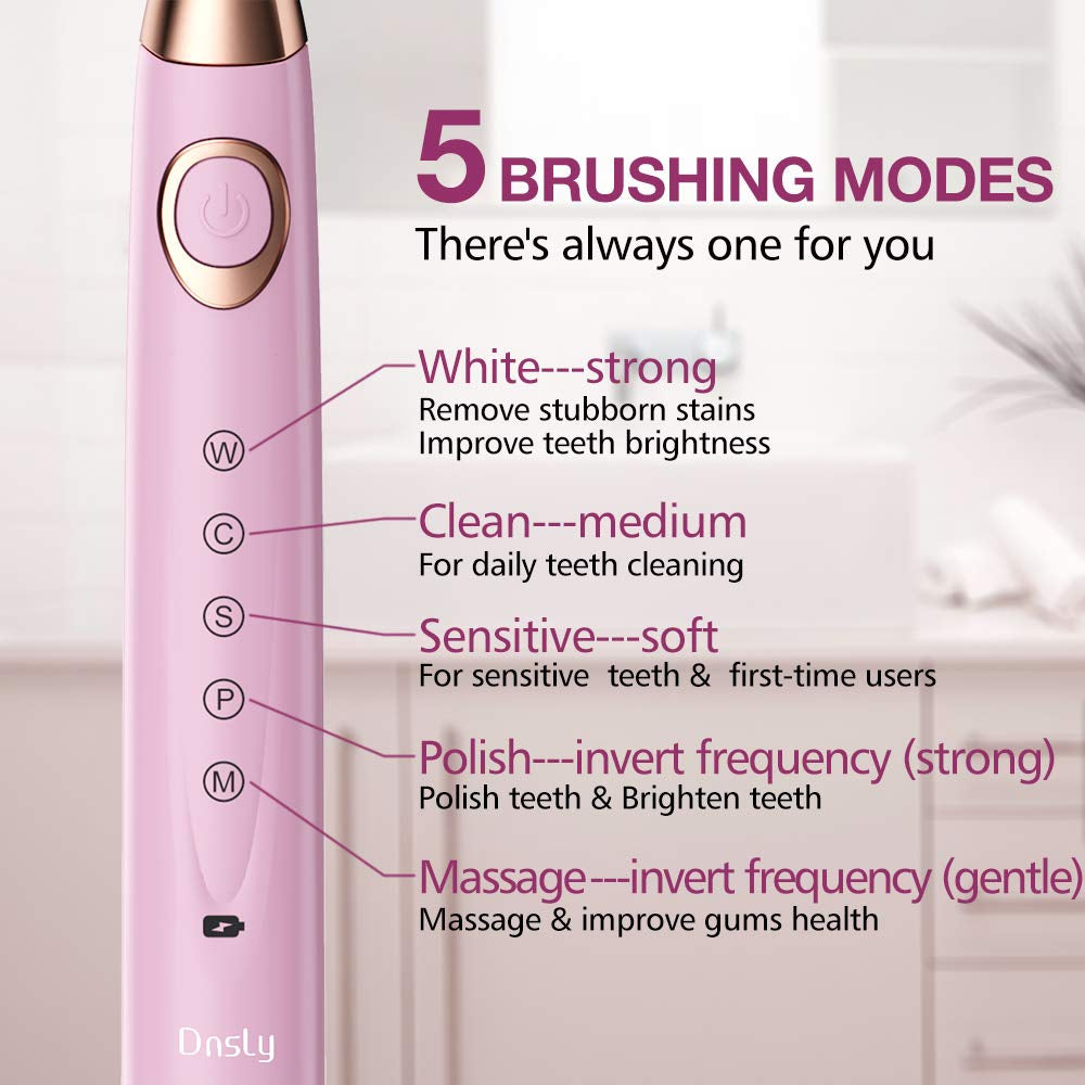 Ultrasonic Toothbrush with 5 Modes