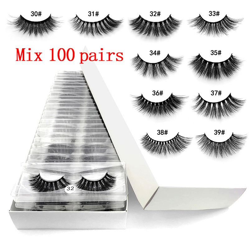 Mink Fur Eyelashes Set