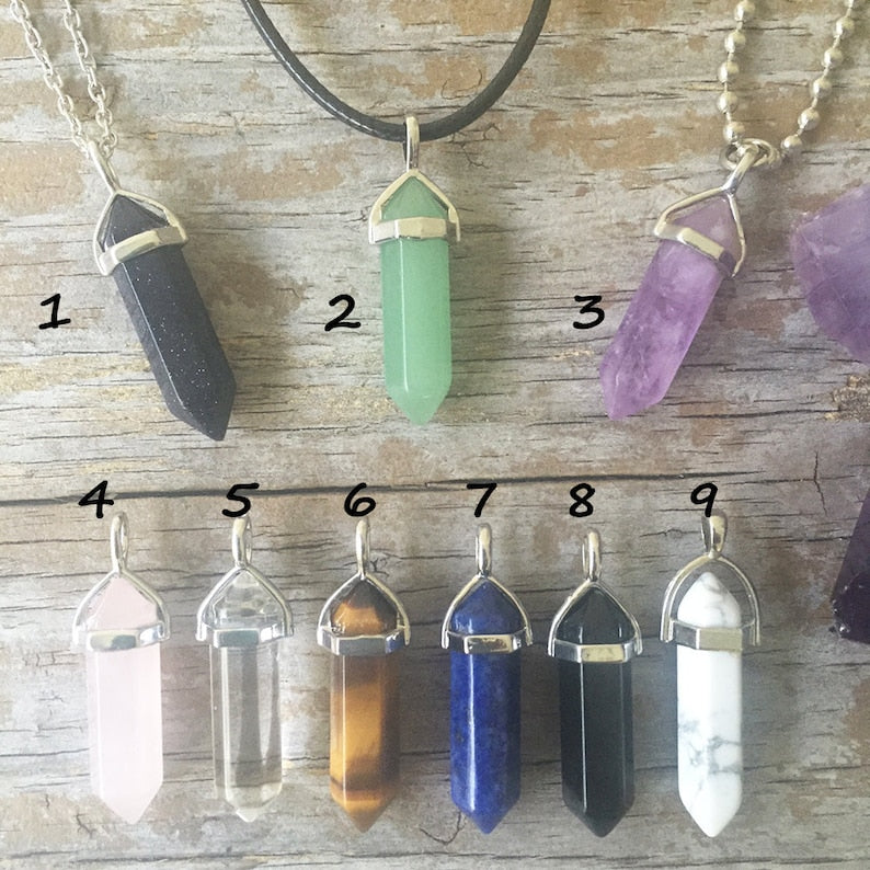 Crystal Quartz, Healing Crystal Necklace