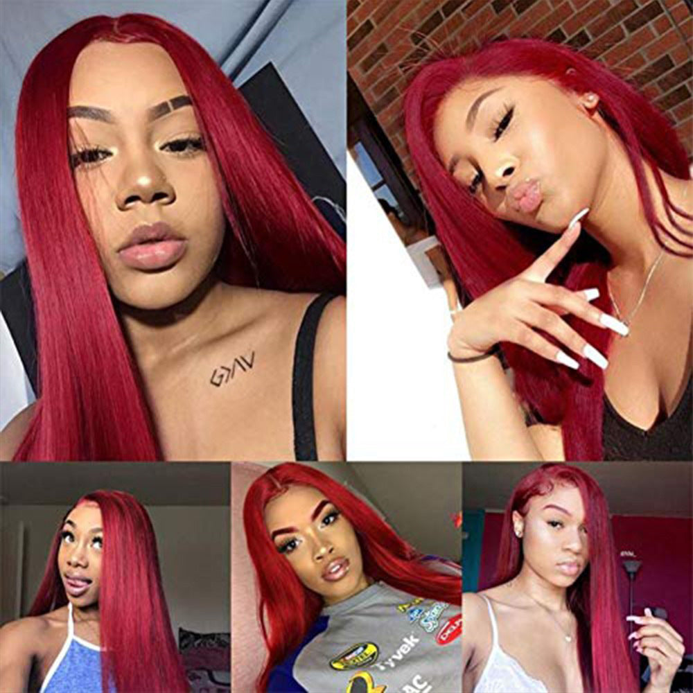 Burgundy/Red Lace Front Wigs