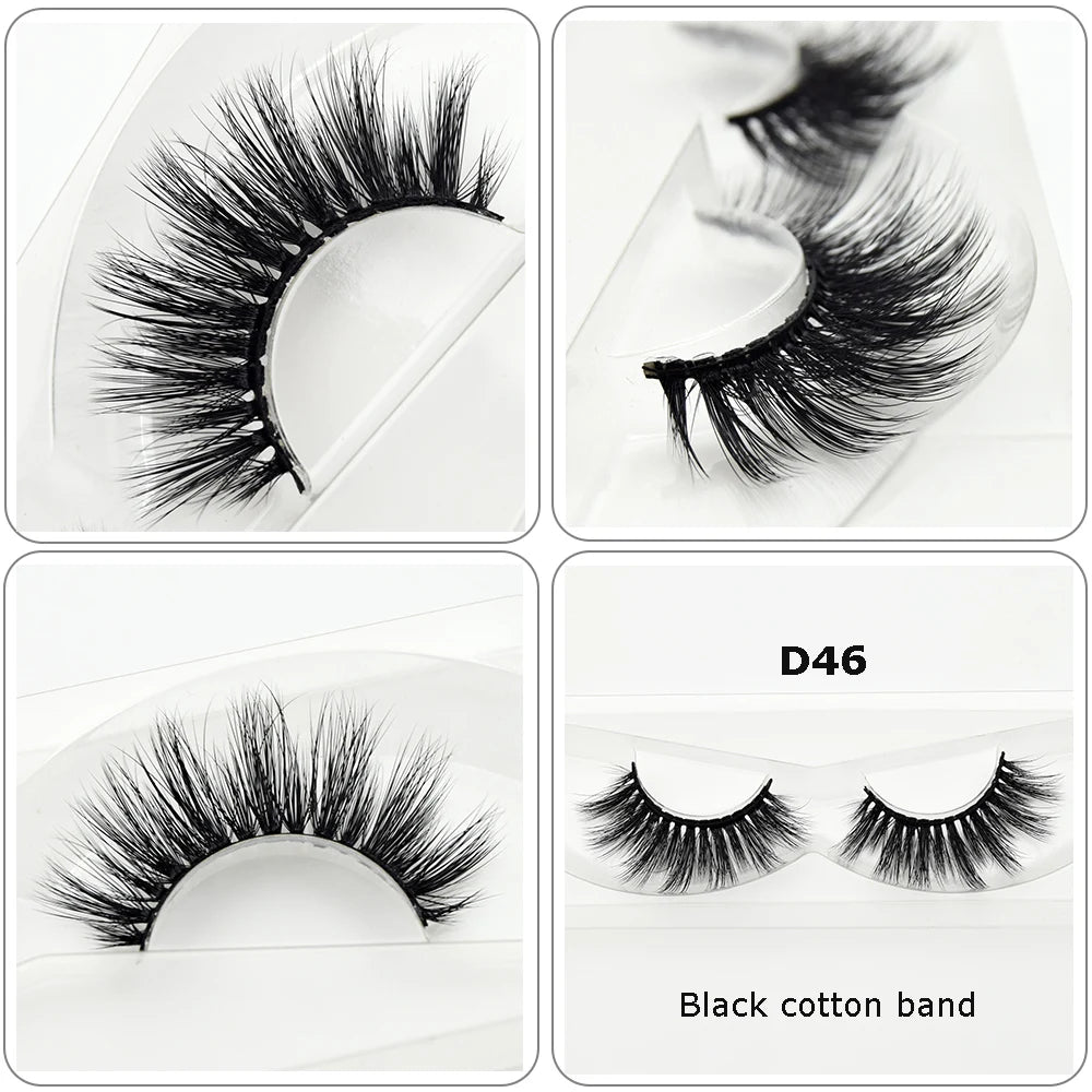 Mink Eyelashes Hand Made Crisscross 3D