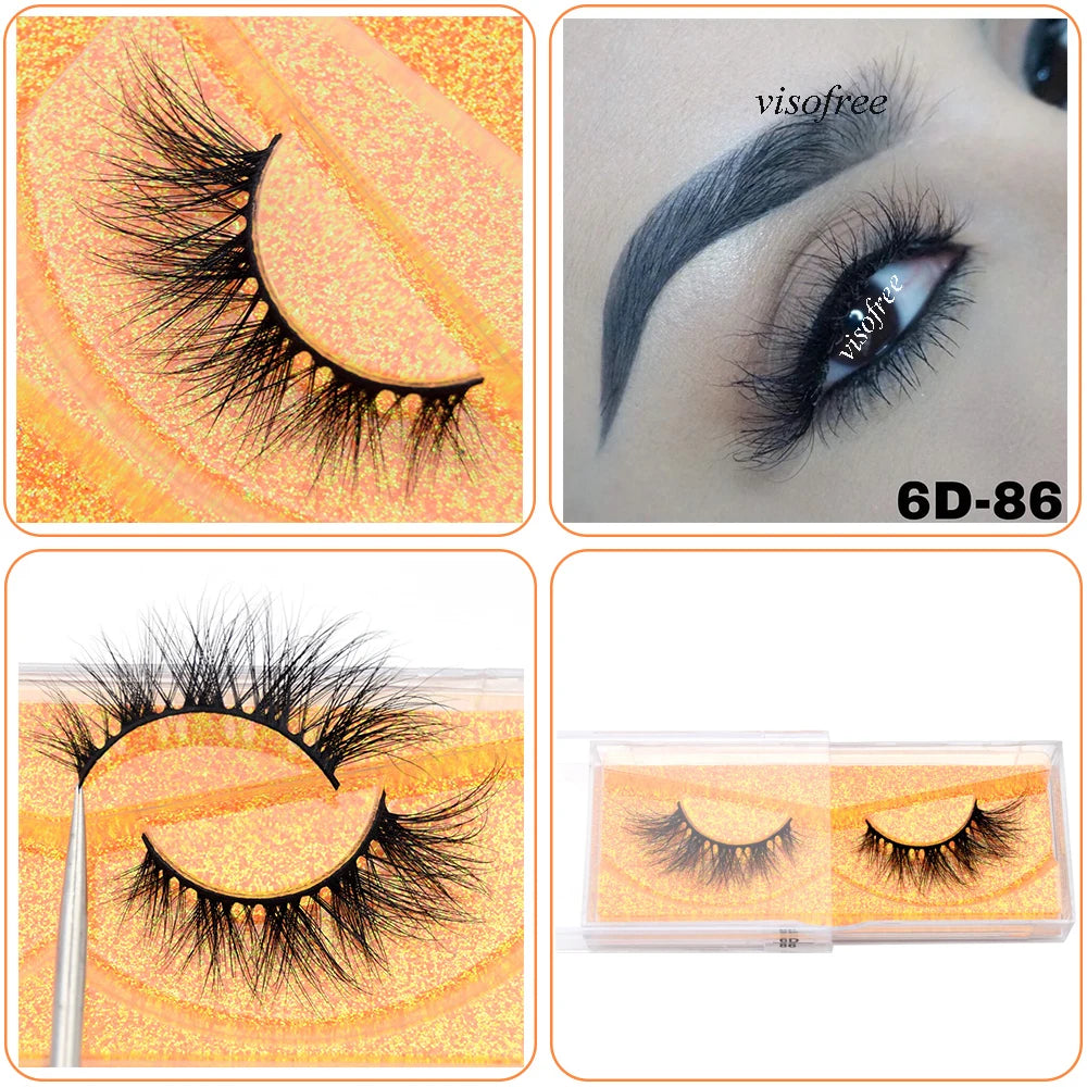 Mink Eyelashes Hand Made Crisscross 3D