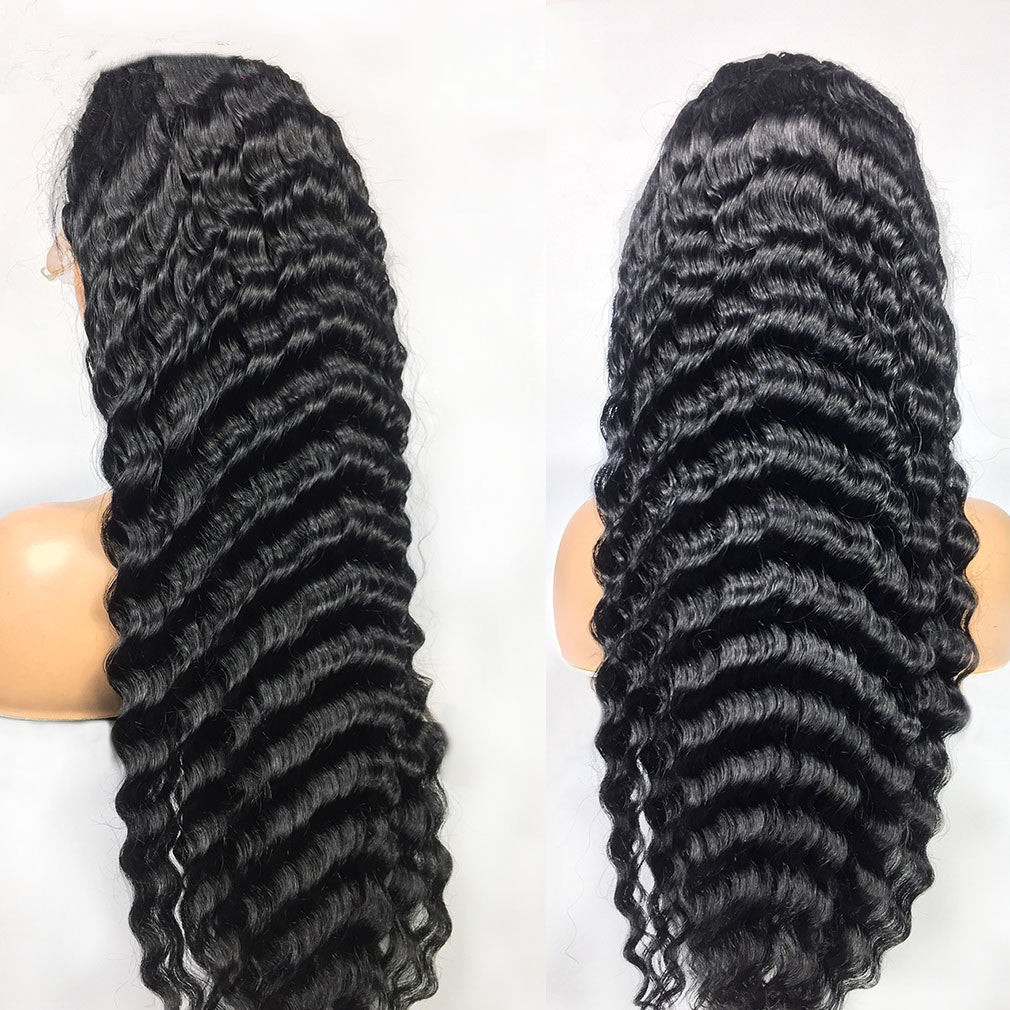 Human Hair Deep Wave Lace 13x4 28" 30"