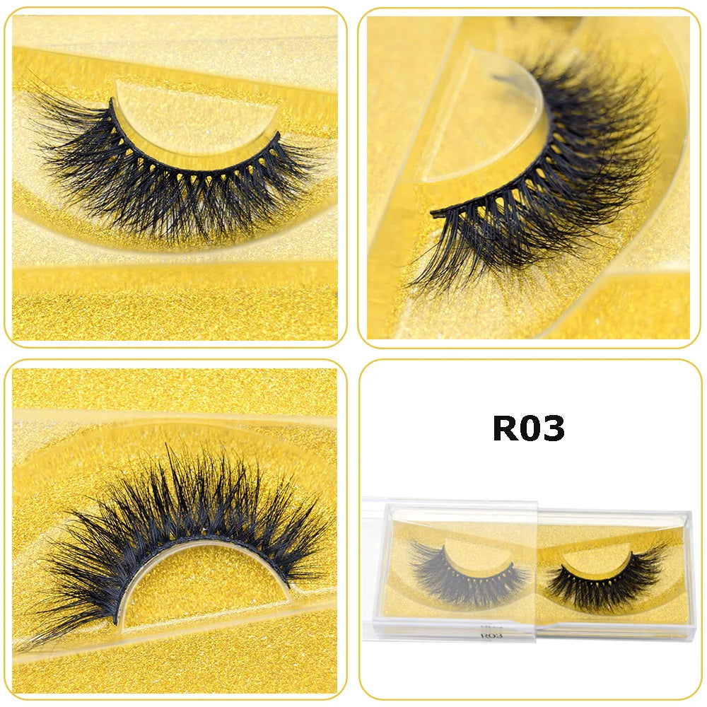 Mink Eyelashes Hand Made Crisscross 3D