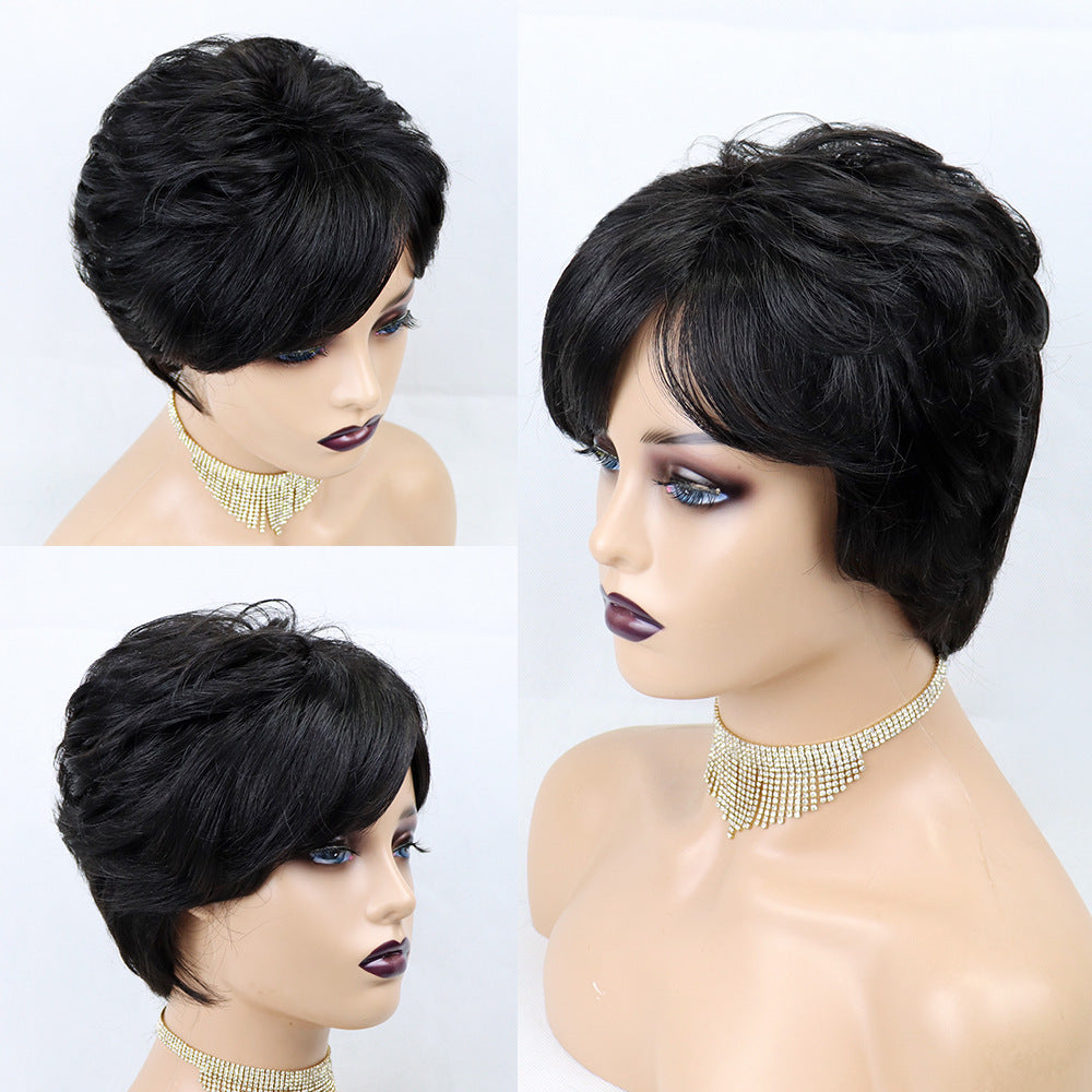 Short Wavy Pixie Cut Wigs