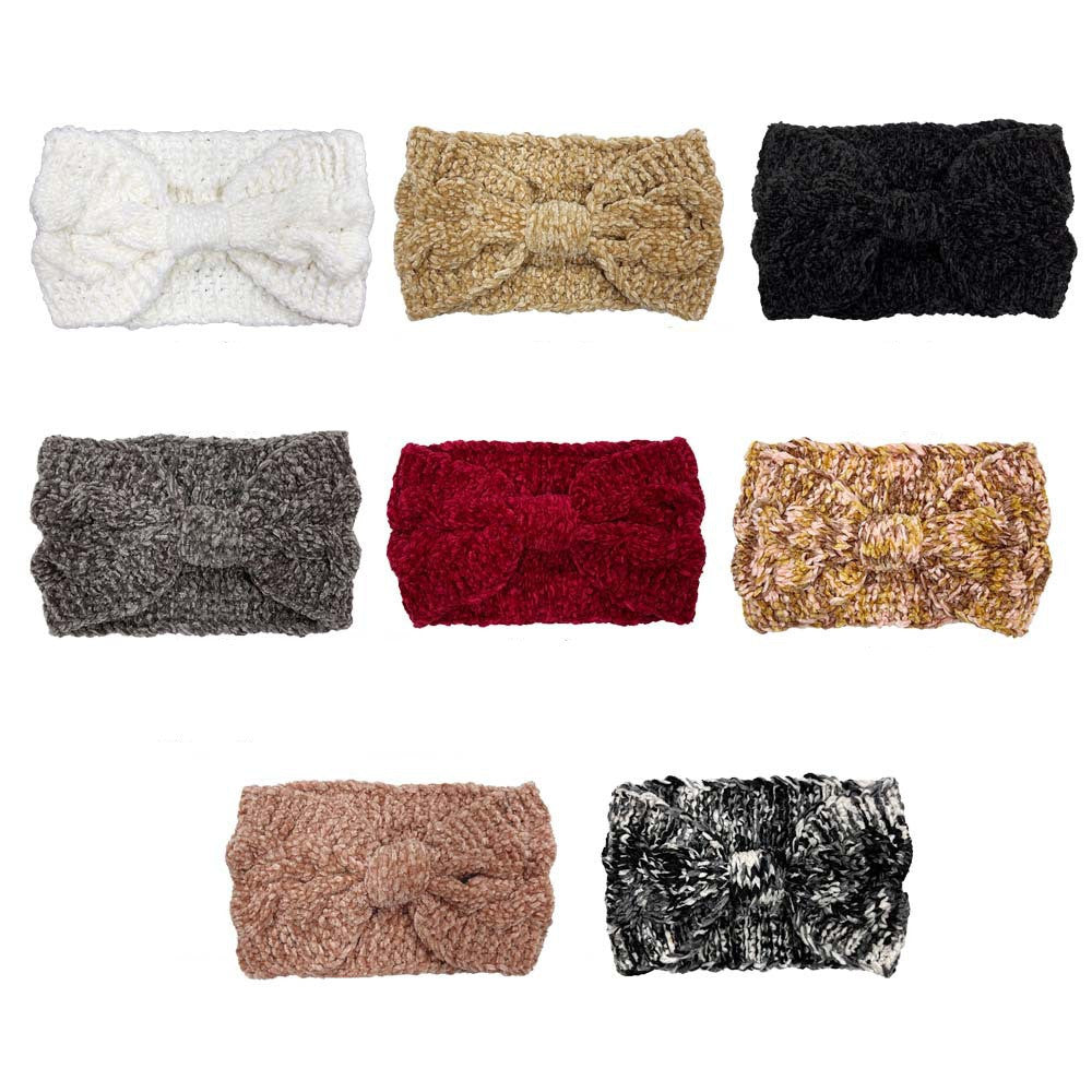 Twist Bow Knitted Hair Band