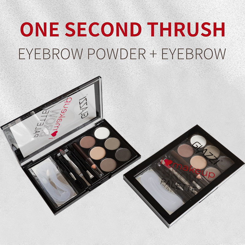 Natural Brown Eyebrow Powder Palette