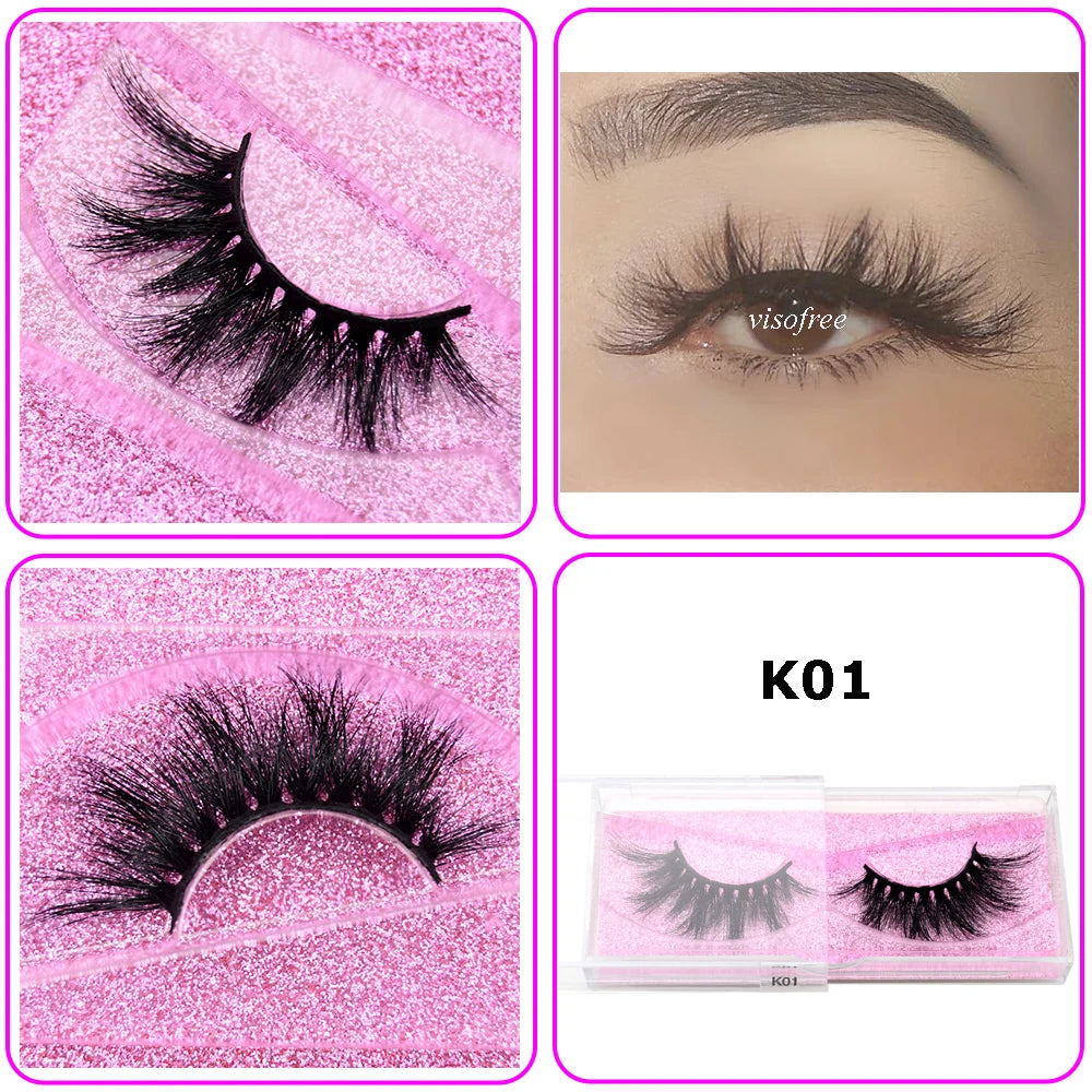 Mink Eyelashes Hand Made Crisscross 3D