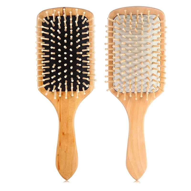 Natural Wooden Hairbrush Comb