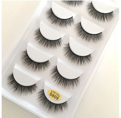 5Pairs 3D Thick Mink Eyelashes