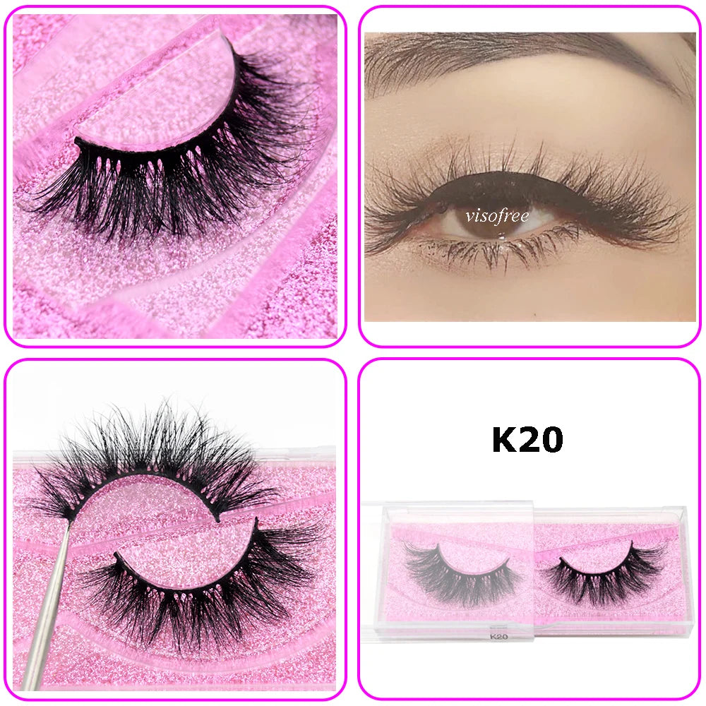 Mink Eyelashes Hand Made Crisscross 3D