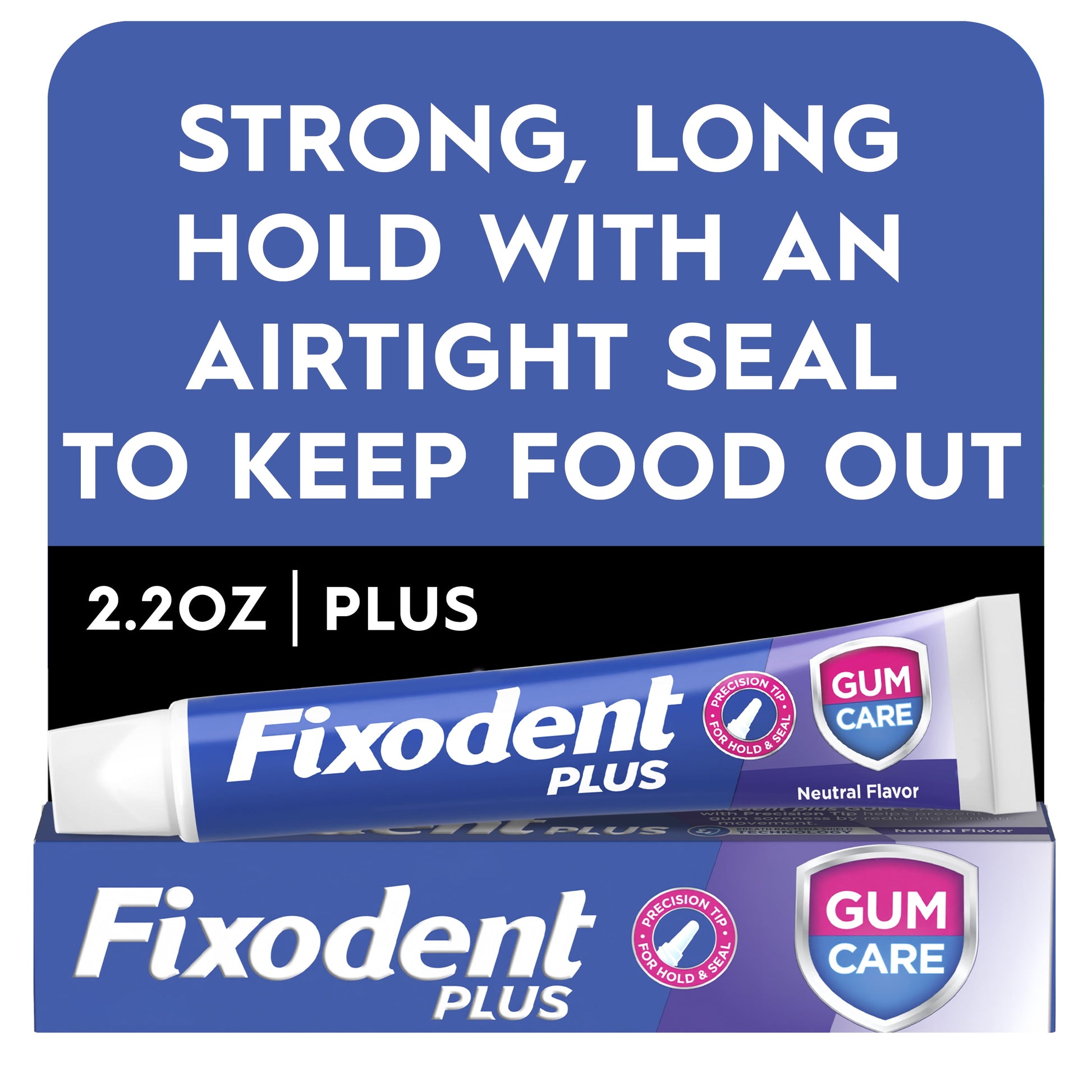 plus Gum Care Secure Denture Adhesive 2.0Oz