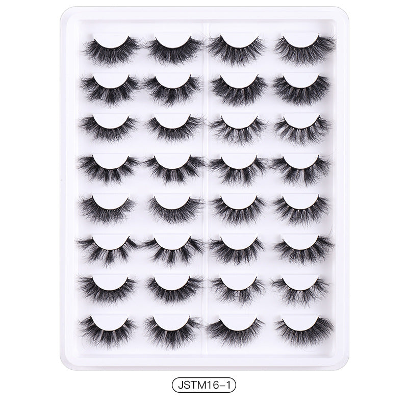 16 Pairs Curling Thick Eyelashes